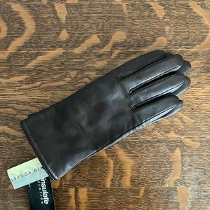 Kim Rogers Thinsulste Brown Leather Gloves Medium